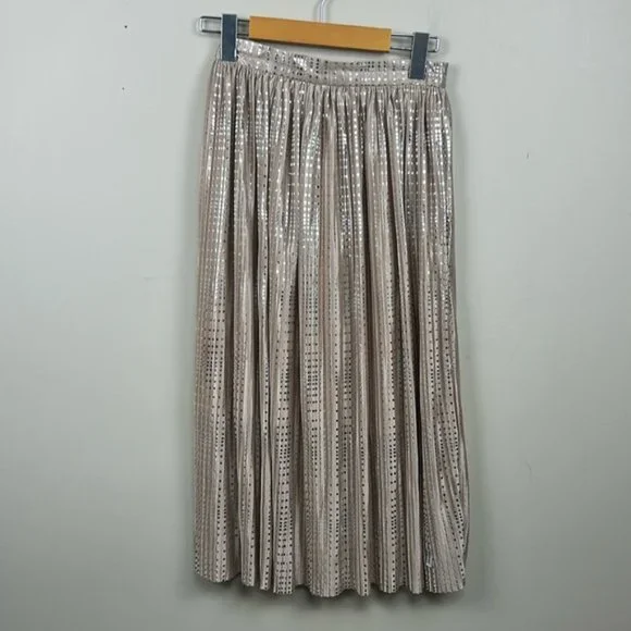 ANTHROPOLOGIE Sabina musayev cassia shine pleated skirt - Picture 3 of 10